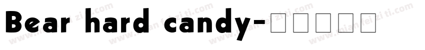 Bear hard candy字体转换